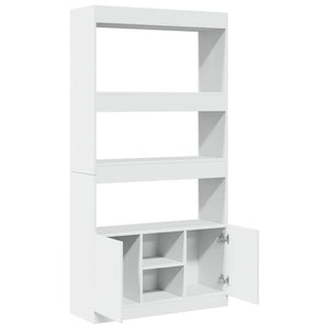 vidaXL Highboard White 92x33x180 cm Engineered Wood