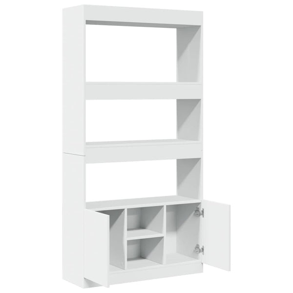 vidaXL Highboard White 92x33x180 cm Engineered Wood