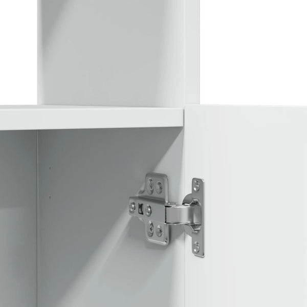 vidaXL Highboard White 92x33x180 cm Engineered Wood