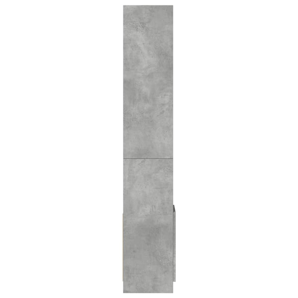 vidaXL Highboard Concrete Grey 92x33x180 cm Engineered Wood