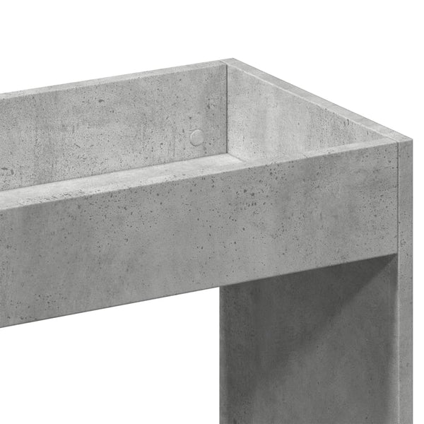 vidaXL Highboard Concrete Grey 92x33x180 cm Engineered Wood