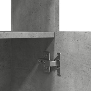 vidaXL Highboard Concrete Grey 92x33x180 cm Engineered Wood