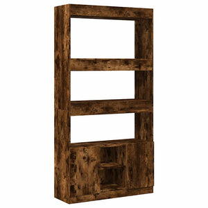 vidaXL Highboard Smoked Oak 92x33x180 cm Engineered Wood