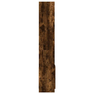 vidaXL Highboard Smoked Oak 92x33x180 cm Engineered Wood
