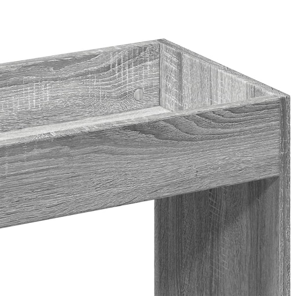vidaXL Highboard Grey Sonoma 92x33x180 cm Engineered Wood