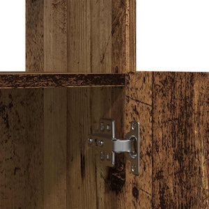 vidaXL Highboard Reclaimed Wood Look 92x33x180 cm Engineered Wood
