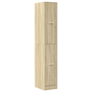 vidaXL Tallboy Cabinet Sonoma Oak 30x41x174.5 cm Engineered Wood