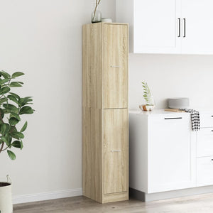vidaXL Tallboy Cabinet Sonoma Oak 30x41x174.5 cm Engineered Wood