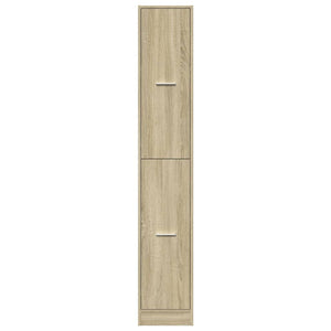 vidaXL Tallboy Cabinet Sonoma Oak 30x41x174.5 cm Engineered Wood