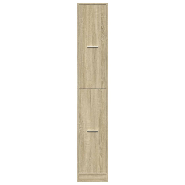 vidaXL Tallboy Cabinet Sonoma Oak 30x41x174.5 cm Engineered Wood