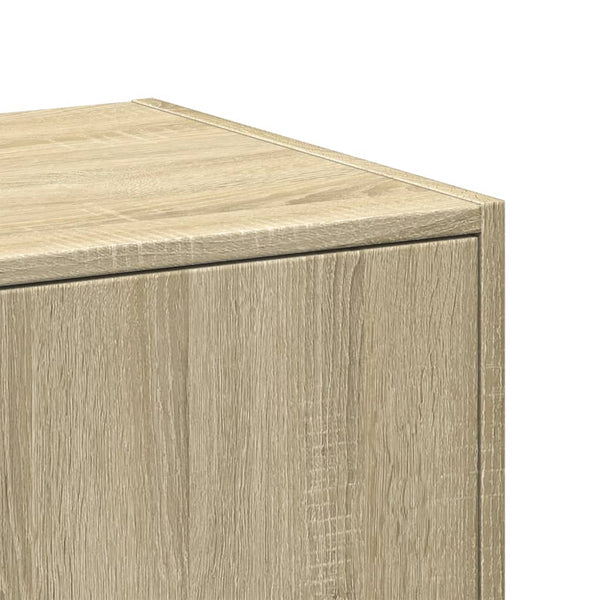 vidaXL Tallboy Cabinet Sonoma Oak 30x41x174.5 cm Engineered Wood