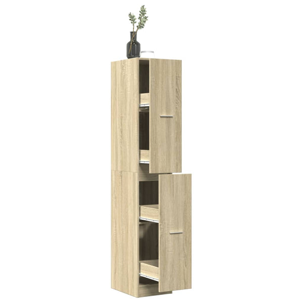 vidaXL Tallboy Cabinet Sonoma Oak 30x41x174.5 cm Engineered Wood