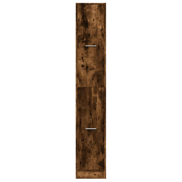 vidaXL Tall Cabinet Smoked Oak 30x41x174.5 cm Engineered Wood