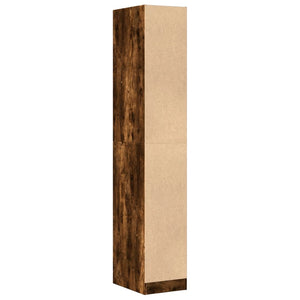 vidaXL Tall Cabinet Smoked Oak 30x41x174.5 cm Engineered Wood