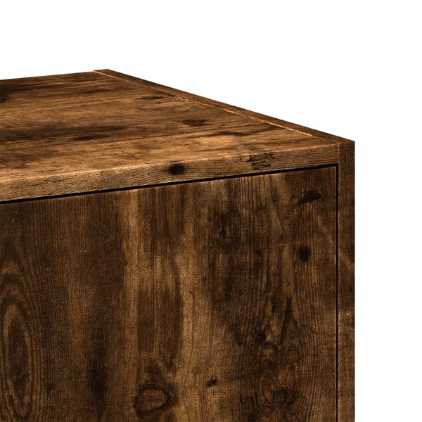 vidaXL Tall Cabinet Smoked Oak 30x41x174.5 cm Engineered Wood