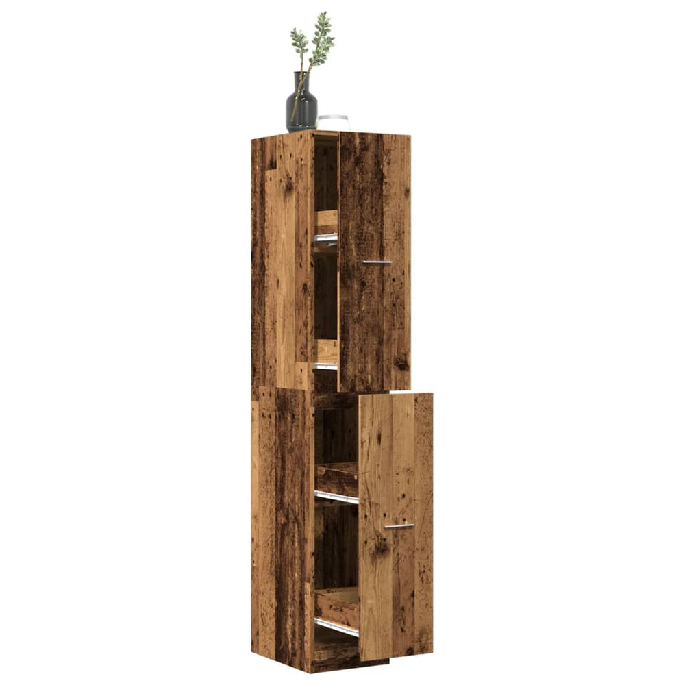 vidaXL Tall Cabinet in Reclaimed Wood Look 30x41x174.5 cm Engineered Wood