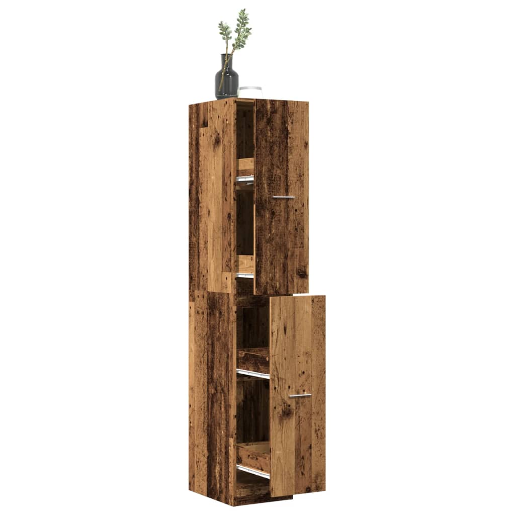 vidaXL Tall Cabinet in Reclaimed Wood Look 30x41x174.5 cm Engineered Wood