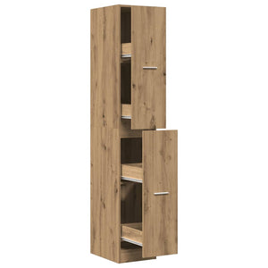 vidaXL Tallboy Artisan Oak 30x41x174.5 cm Engineered Wood