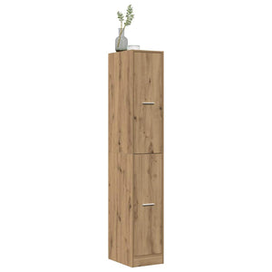vidaXL Tallboy Artisan Oak 30x41x174.5 cm Engineered Wood
