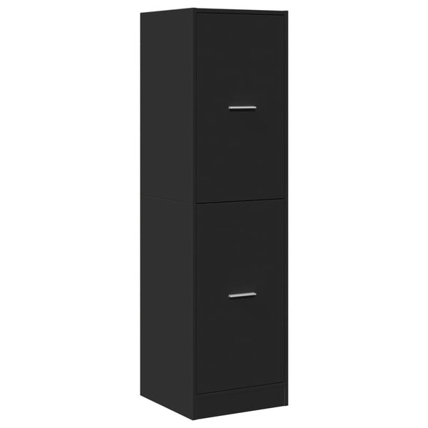 vidaXL Tall Cabinet Black 40x41x144.5 cm Engineered Wood