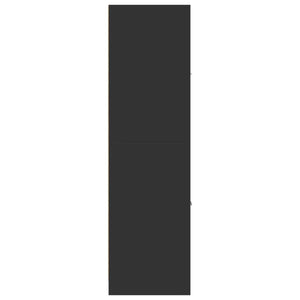 vidaXL Tall Cabinet Black 40x41x144.5 cm Engineered Wood
