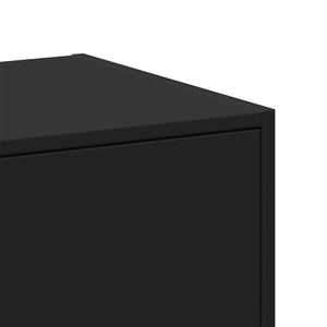vidaXL Tall Cabinet Black 40x41x144.5 cm Engineered Wood