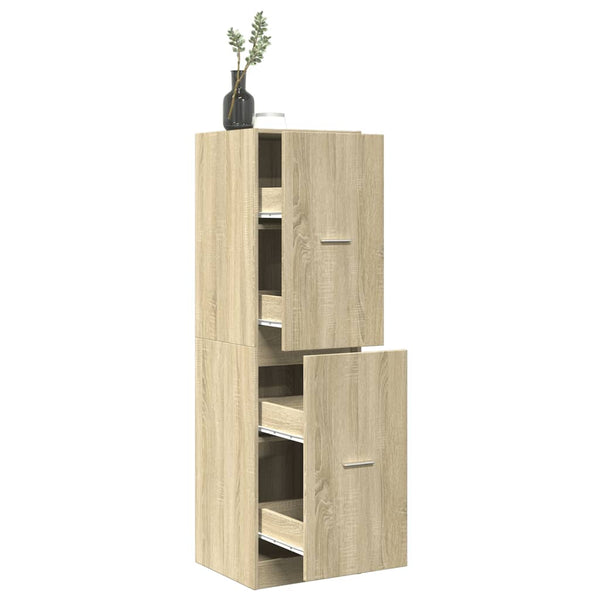 vidaXL Tallboy Sonoma Oak 40x41x144.5 cm Engineered Wood