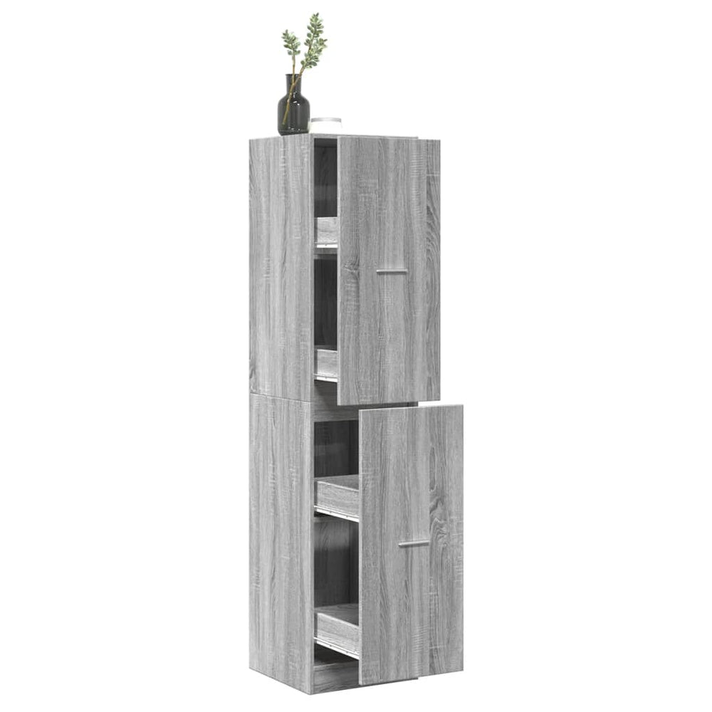 Apothekerschrank Grau Sonoma 40x41x174,5 cm