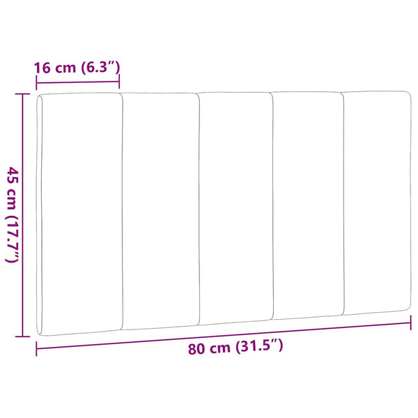 Kopfteil Kissen Hanko Taupe 80 cm