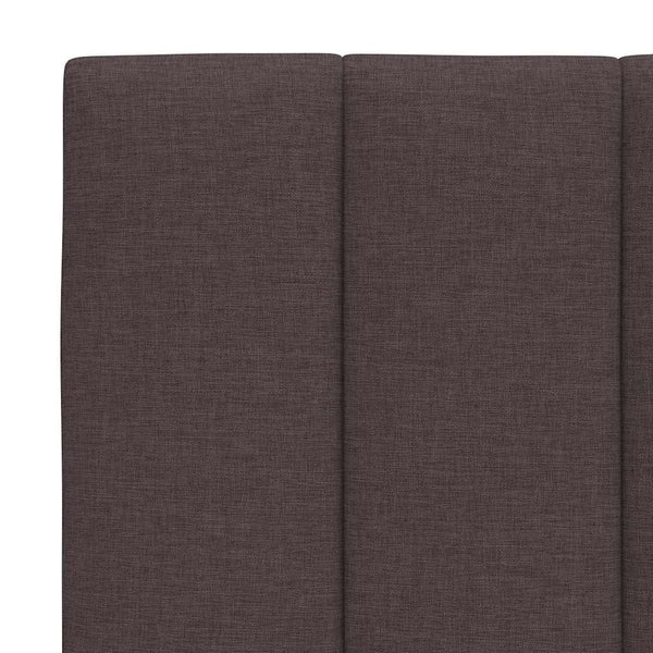 vidaXL Headboard Cushion "Hanko" Dark Brown 120 cm Fabric