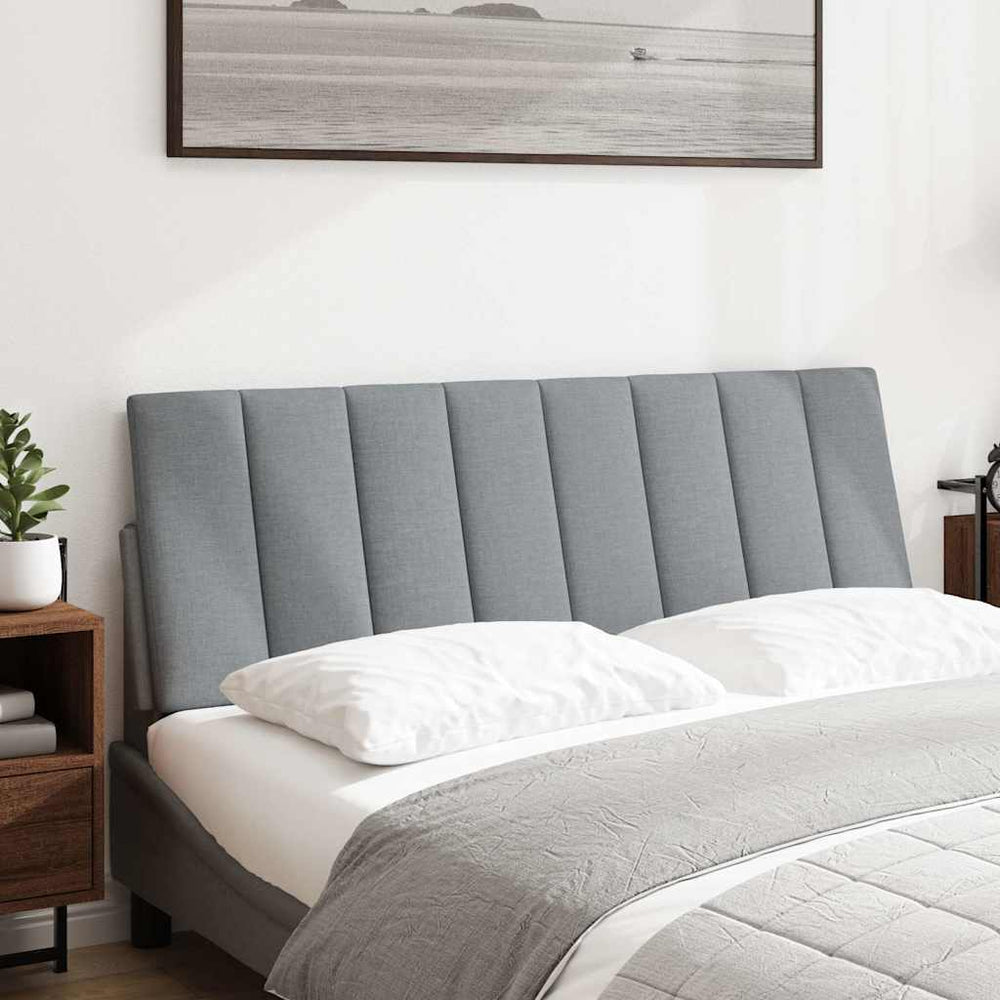 vidaXL Headboard Cushion "Hanko" Light Grey 140 cm Fabric