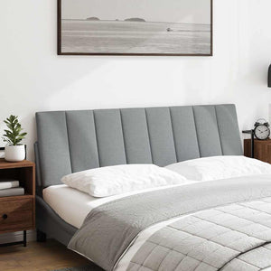 vidaXL Headboard Cushion "Hanko" Light Gray 160 cm Fabric