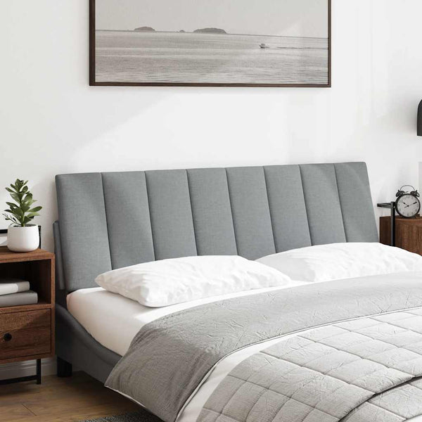 vidaXL Headboard Cushion "Hanko" Light Gray 160 cm Fabric