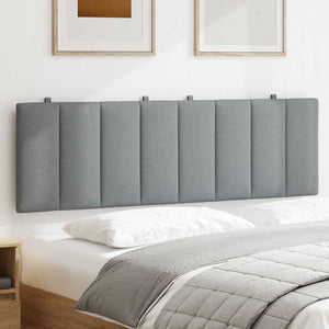 vidaXL Headboard Cushion "Hanko" Light Gray 160 cm Fabric
