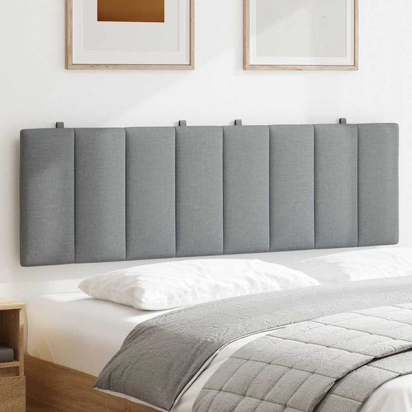 vidaXL Headboard Cushion "Hanko" Light Gray 160 cm Fabric