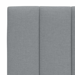 vidaXL Headboard Cushion "Hanko" Light Gray 160 cm Fabric