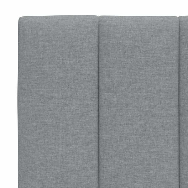 vidaXL Headboard Cushion "Hanko" Light Gray 160 cm Fabric