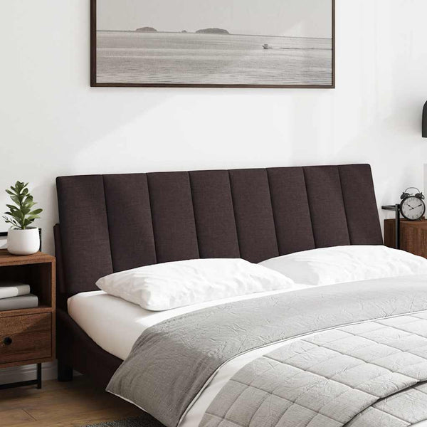 vidaXL Headboard Cushion "Hanko" Dark Brown 160 cm Fabric