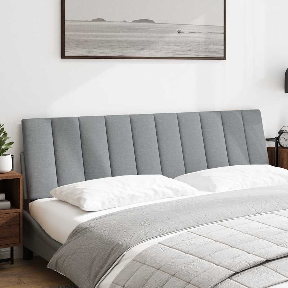 vidaXL Headboard Cushion "Hanko" Light Grey 180 cm Fabric