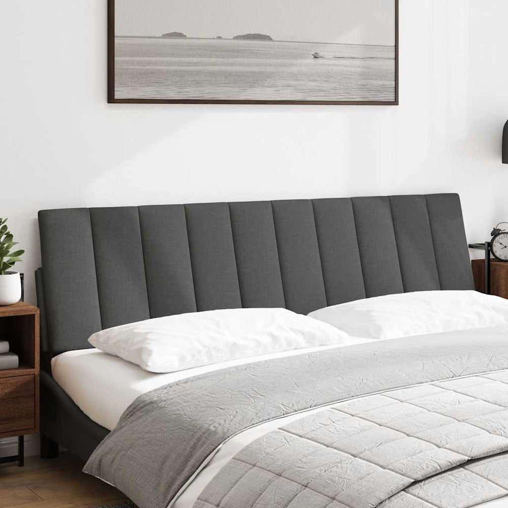 vidaXL Headboard Cushion "Hanko" Dark Grey 180 cm Fabric