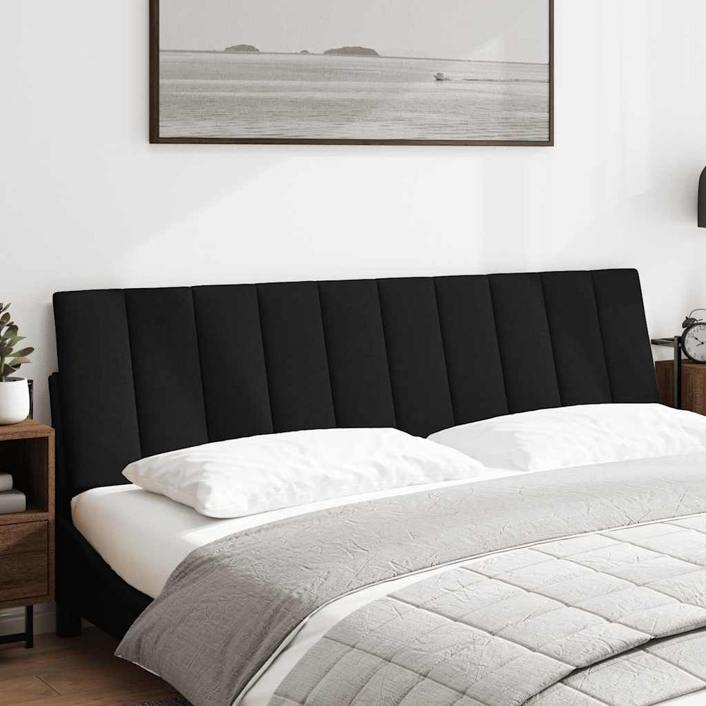vidaXL Headboard Cushion "Hanko" Black 180 cm Fabric