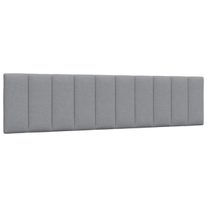 vidaXL "Hanko" Headboard Cushion Light Grey 200 cm Fabric