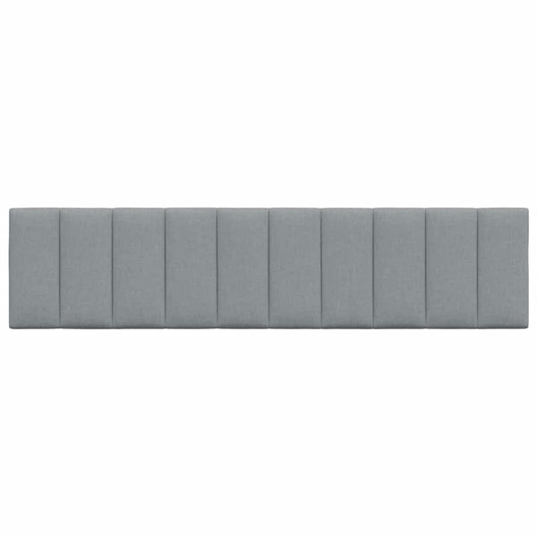 vidaXL "Hanko" Headboard Cushion Light Grey 200 cm Fabric
