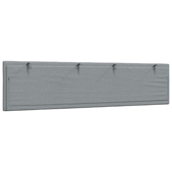 vidaXL "Hanko" Headboard Cushion Light Grey 200 cm Fabric