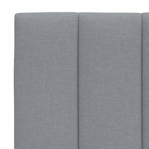 vidaXL "Hanko" Headboard Cushion Light Grey 200 cm Fabric