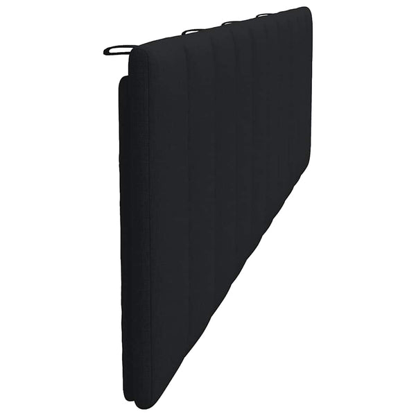 vidaXL Headboard Cushion "Hanko" Black 200 cm Fabric