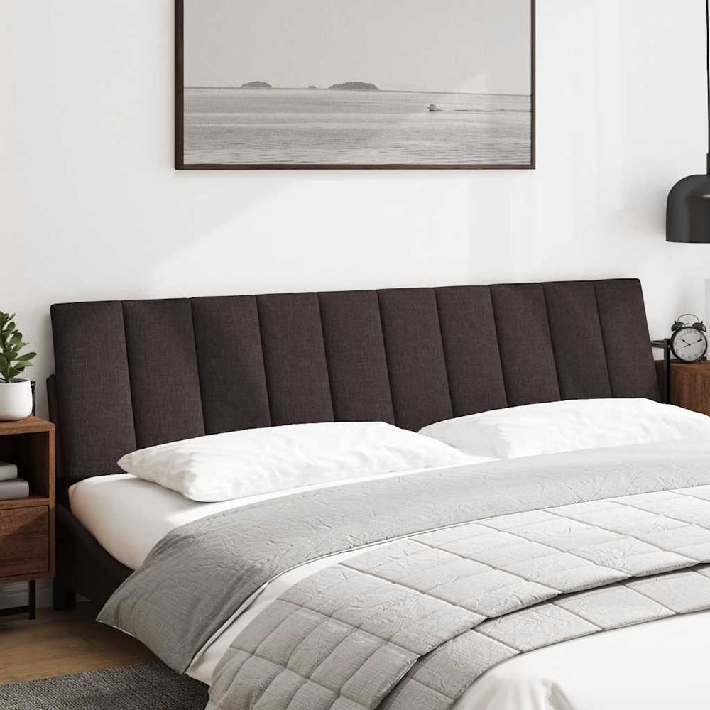 vidaXL "Hanko" Headboard Cushion Dark Brown 200 cm Fabric