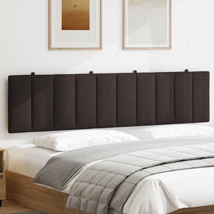 vidaXL "Hanko" Headboard Cushion Dark Brown 200 cm Fabric