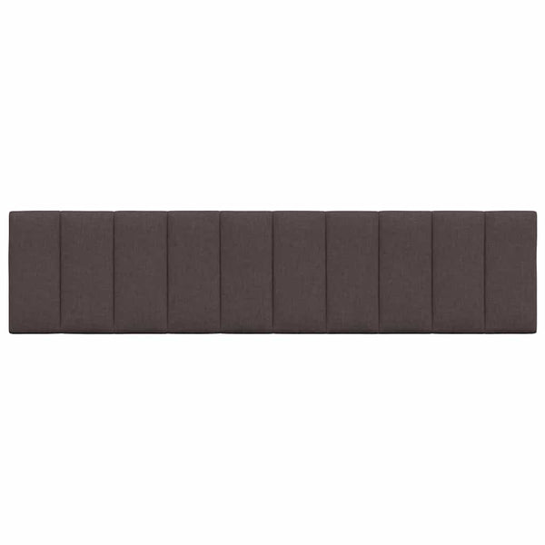 vidaXL "Hanko" Headboard Cushion Dark Brown 200 cm Fabric