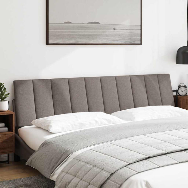 vidaXL Headboard Cushion "Hanko" Taupe 200 cm Fabric